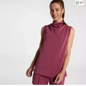 Calia Sandwash Sleveless Pull Over Mauveberry Sz S